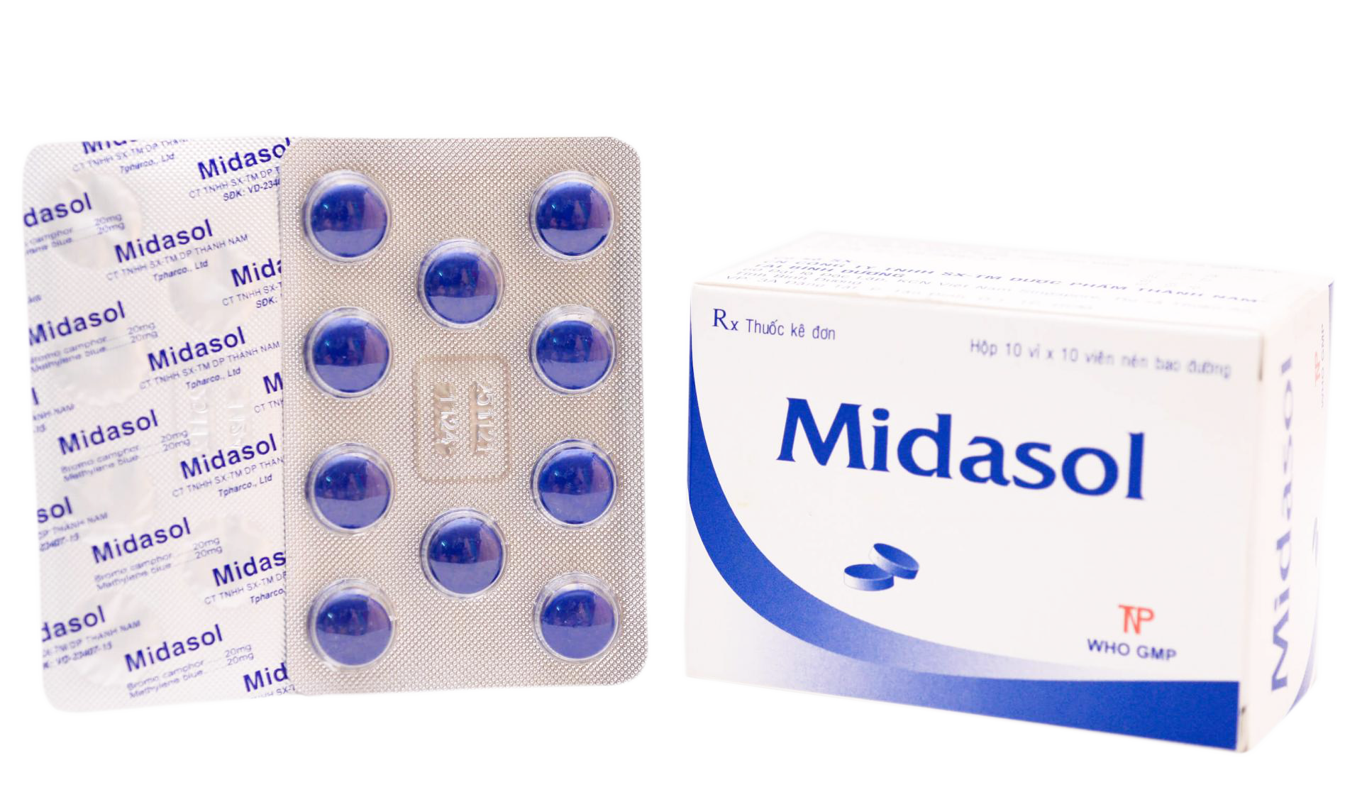 Midasol Methylenne Blue Thành Nam (h/100v)